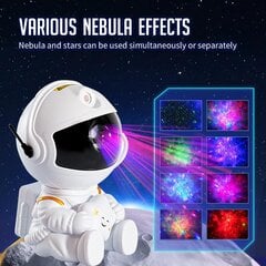 3D LED gaismas efektu projektora lampa bērniem - Astronauts цена и информация | Праздничные декорации | 220.lv