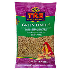 Зеленая чечевица, TRS, Green Lentils, 500g цена и информация | Каши, крупы, хлопья | 220.lv