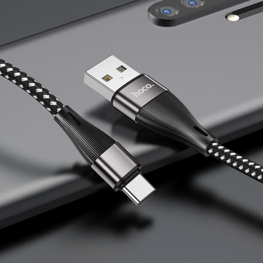 Hoco USB/Type-C, 1 m cena un informācija | Kabeļi un vadi | 220.lv