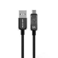 Wekome USB A/USB C, 1 m cena un informācija | Kabeļi un vadi | 220.lv