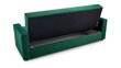 Dīvāns - kompakts dīvāns ar gulēšanas funkciju un gultas pamatni 224x88 (krāsa: zaļa) BONN cena un informācija | Dīvāni | 220.lv