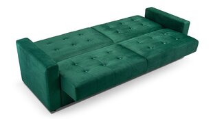 Dīvāns - kompakts dīvāns ar gulēšanas funkciju un gultas pamatni 224x88 (krāsa: zaļa) BONN цена и информация | Диваны | 220.lv