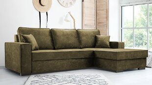 Stūra dīvāns Lupi Loti, zaļš cena un informācija | Stūra dīvāni | 220.lv