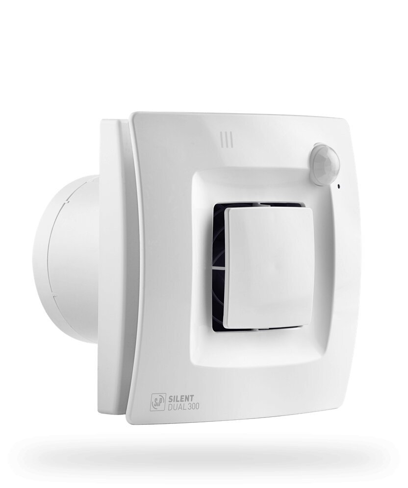Vannas istabas nosūcēja ventilators Soler&Palau Silent dual 300 ar mitruma sensoru un taimeri cena un informācija | Ventilatori vannas istabai | 220.lv