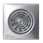 Vannas istabas nosūcēja ventilators Soler&Palau SILENT-100 CHZ SILVER ar ar mitruma sensoru un taimeri цена и информация | Ventilatori vannas istabai | 220.lv