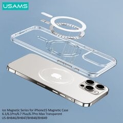 USAMS BH849 Ice-Magnet maciņš iPhone 15promax cena un informācija | Telefonu vāciņi, maciņi | 220.lv