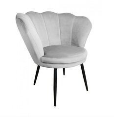 Auduma krēsls, Shell Decorates, pelēks цена и информация | Кресла в гостиную | 220.lv