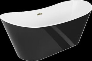 Vonia Mexen Montana, 170 x 80 cm, White/Black+Gold цена и информация | Для ванны | 220.lv