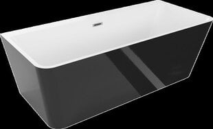 Vanna Mexen Volta, 170 x 75 cm, White/Black+Chrome cena un informācija | Vannas | 220.lv