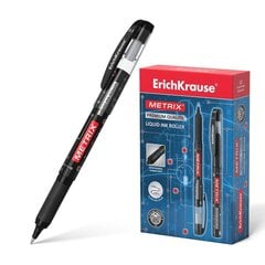 Ручка-роллер METRIX, ErichKrause, толщина 0,5мм, кончик черный. цена и информация | Письменные принадлежности | 220.lv