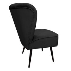 Auduma krēsls, Venecia Decorates, melns цена и информация | Кресла в гостиную | 220.lv