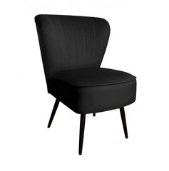 Auduma krēsls, Venecia Decorates, melns cena un informācija | Atpūtas krēsli | 220.lv