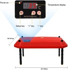Нагревательная пластина для цыплят 22 W, 33 x 31 cм цена и информация | Товары для сельскохозяйственных животных | 220.lv