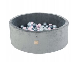 Бассейн с шариками, серый 90х30 см. цена и информация | Игрушки для малышей | 220.lv