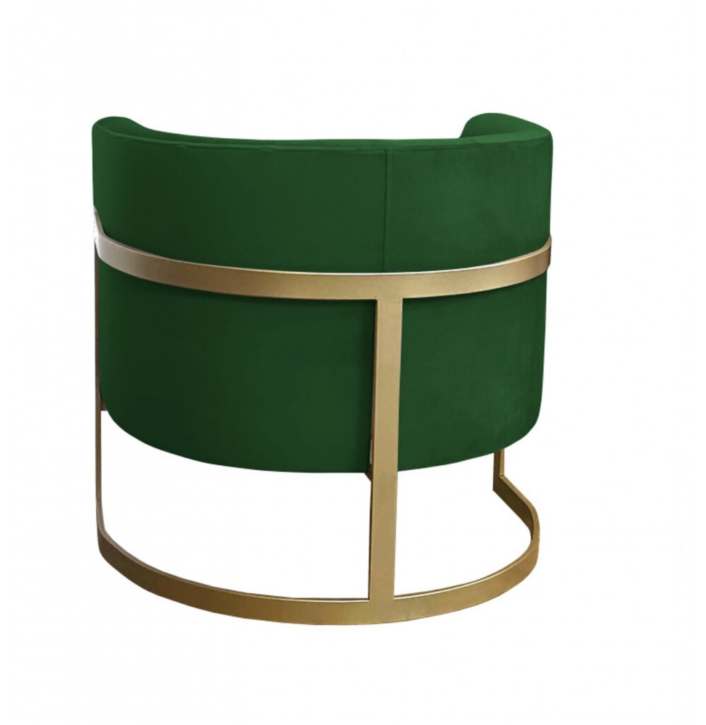 Auduma krēsls, Glamour Decorates, zaļš cena un informācija | Atpūtas krēsli | 220.lv