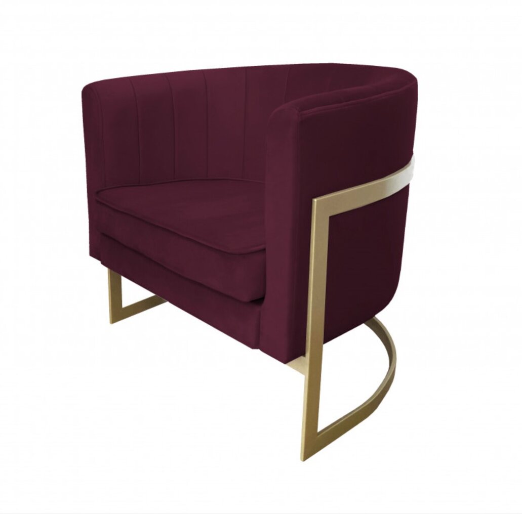 Auduma krēsls, Glamour Decorates, sarkans цена и информация | Atpūtas krēsli | 220.lv