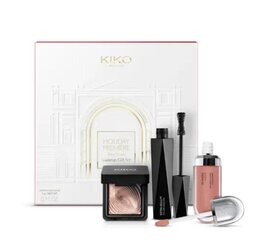 Подарочный набор для макияжа Kiko Milano: тени для век металлик, тушь и блеск для губ цена и информация | Тушь, средства для роста ресниц, тени для век, карандаши для глаз | 220.lv