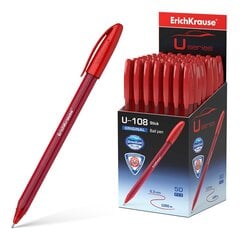 Ultra glide lodīšu pildspalva U-108 Original Stick ErichKrause, 1.0mm, sarkana cena un informācija | Rakstāmpiederumi | 220.lv