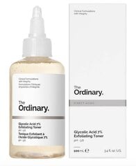 Отшелушивающий тоник The Ordinary  с гликолевой кислотой 7%, 100мл цена и информация | Средства для очищения лица | 220.lv