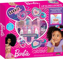 Grima komplekts meitenēm Barbie Sparkling Sweet Heart Lip Gloss Lockets cena un informācija | Barbie Smaržas, kosmētika | 220.lv