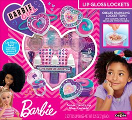 Grima komplekts meitenēm Barbie Sparkling Sweet Heart Lip Gloss Lockets cena un informācija | Barbie Smaržas, kosmētika | 220.lv