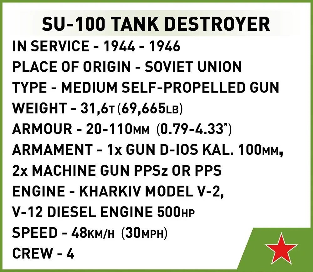 Konstruktors Tanks Cobi, 655 gab. cena un informācija | Konstruktori | 220.lv