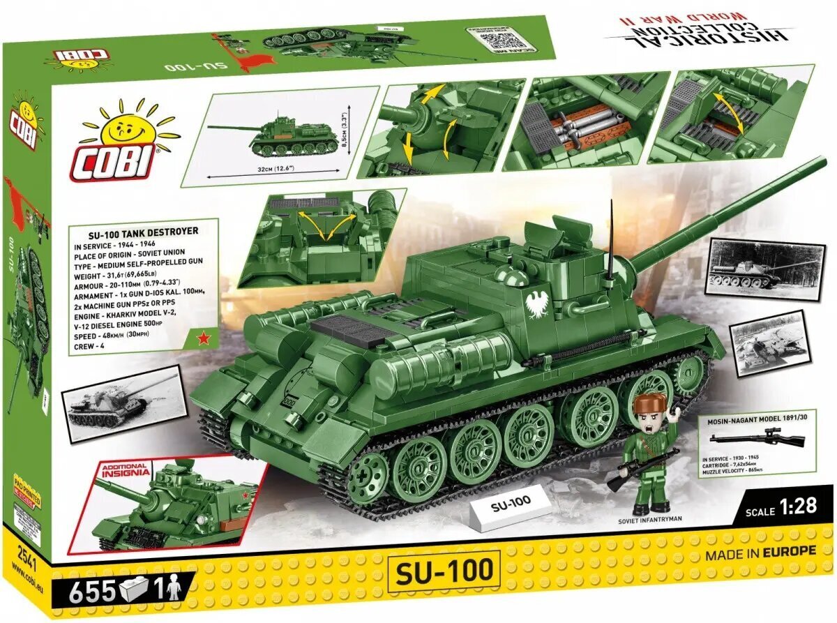 Konstruktors Tanks Cobi, 655 gab. cena un informācija | Konstruktori | 220.lv