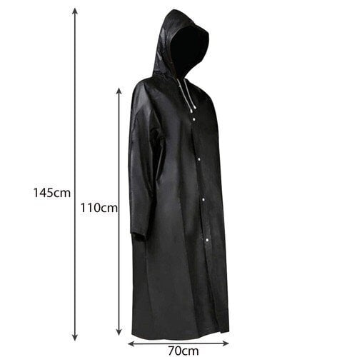 Universāls lietusmētelis StoreXO, melns цена и информация | Darba apģērbi | 220.lv