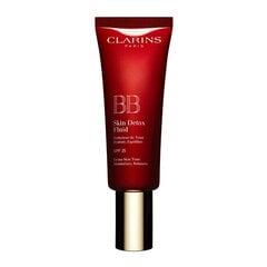 BB krēms Clarins SPF 25 Skin Detox Fluid 03 Dark, 45 ml cena un informācija | Grima bāzes, tonālie krēmi, pūderi | 220.lv