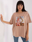 T-krekls sievietēm Lakerta, brūns цена и информация | T-krekli sievietēm | 220.lv