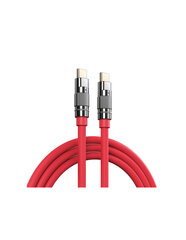 REMAX Wefon Series Lighted Elastic Cable RC-C052 (USB - Type C), красный цена и информация | Кабели для телефонов | 220.lv