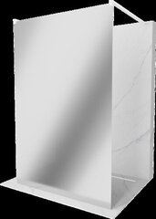 Walk-in dušas siena Mexen Kioto balta 100 x 200 cm cena un informācija | Dušas durvis, dušas sienas | 220.lv