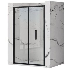 Dušas durvis Rea Rapid Fold, melnas, 100 cm cena un informācija | Dušas durvis, dušas sienas | 220.lv
