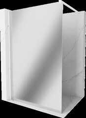 Walk-in dušas siena Mexen Kioto, spogulis, balta 100 x 200 cm cena un informācija | Dušas durvis, dušas sienas | 220.lv
