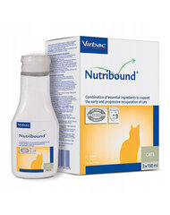 Iekšķīgais šķīdums atveseļojošiem kaķiem Virbac Nutribound, 3x150 ml cena un informācija | Vitamīni, uztura bagātinātāji, pretparazītu līdzekļi kaķiem | 220.lv