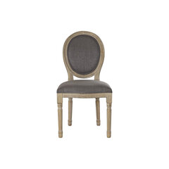Krēsls DKD Home Decor Lins Kaučuka koks Tumši pelēks (48 x 46 x 96 cm) cena un informācija | Virtuves un ēdamistabas krēsli | 220.lv