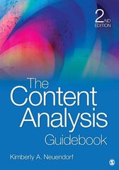 Content Analysis Guidebook 2nd Revised edition cena un informācija | Sociālo zinātņu grāmatas | 220.lv