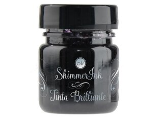 Kaligrāfijas tinte Manuscript ShimmerInk Black Ice, 25ml cena un informācija | Modelēšanas un zīmēšanas piederumi | 220.lv