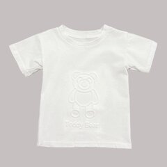 Balts T-krekls,KidsHouse cena un informācija | Krekli jaundzimušajiem | 220.lv