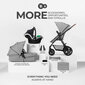 Universālie rati Kinderkraft Moov CT 3in1 Mink Pro, grey цена и информация | Bērnu rati | 220.lv