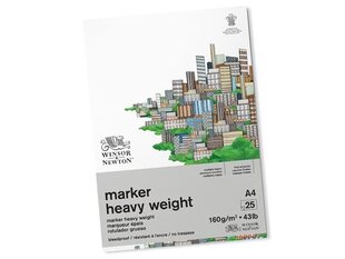Zīmēšanas bloks W&N Marker A4/160g, 25 lapas cena un informācija | Burtnīcas un papīra preces | 220.lv