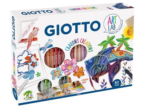 Rokdarbu komplekts Giotto Art Lab Oil Pastels Creations цена и информация | Modelēšanas un zīmēšanas piederumi | 220.lv