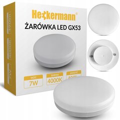 Led lampa gx53 7w 490lm neitrāli balta 4000k cena un informācija | Iebūvējamās lampas, LED paneļi | 220.lv