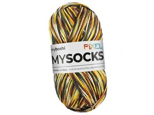 Dzija Myboshi Mysocks Pixel Genke, 150g цена и информация | Принадлежности для вязания | 220.lv