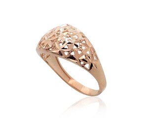 Золотое кольцо "Золотой Цветок VI" из красного золота 585 пробы DS01G468 цена и информация | Кольца | 220.lv