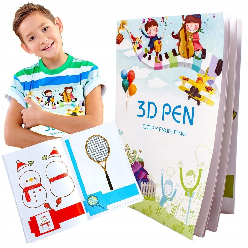 3d printera pildspalvu grāmata ar 40 lappušu veidnēm a4 + spilventiņš цена и информация | Smart ierīces un piederumi | 220.lv