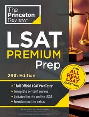 Princeton Review LSAT Premium Prep 29th Revised edition cena un informācija | Sociālo zinātņu grāmatas | 220.lv