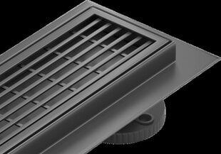 Dušas noteka Mexen Flat 360 M33, Black, 100 cm cena un informācija | Dušas trapi | 220.lv