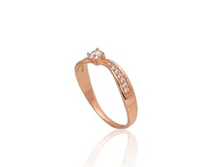 Золотое кольцо "Комета XI" из красного золота 585 пробы DS01G302 цена и информация | Кольца | 220.lv
