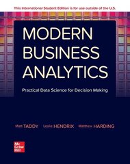 Modern Business Analytics ISE цена и информация | Книги по экономике | 220.lv